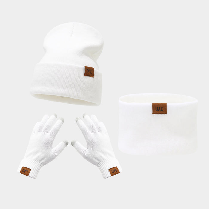 Wholesale Letter Mark Winter Warm Hat Set