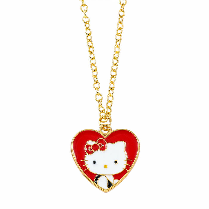 Wholesale Cartoon cat necklace pendant rhinestone enamel jewelry
