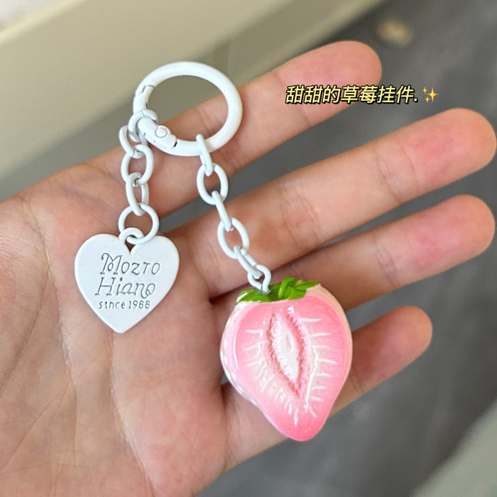 Wholesale Sweet Simulated Strawberry Keychain