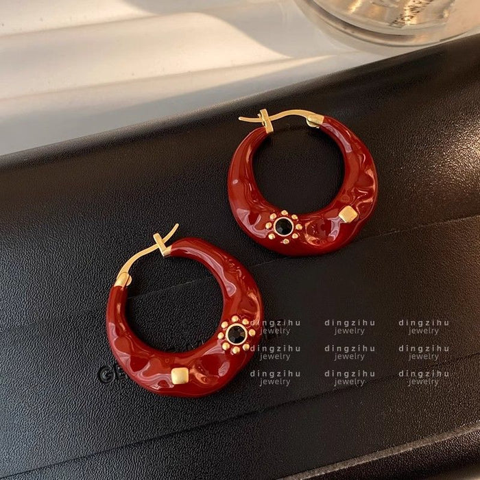 Wholesale Earrings French Retro Elegant Ear Buckle Light Luxury Niche Ear Ring New