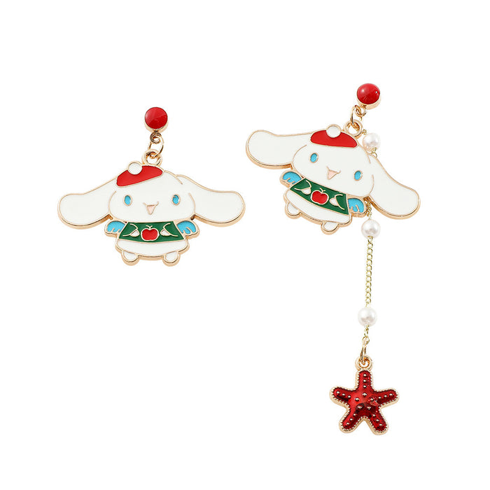 Wholesale Cartoon Cute Alloy Oil Drop Earrings JDC-ES-ShaoH009