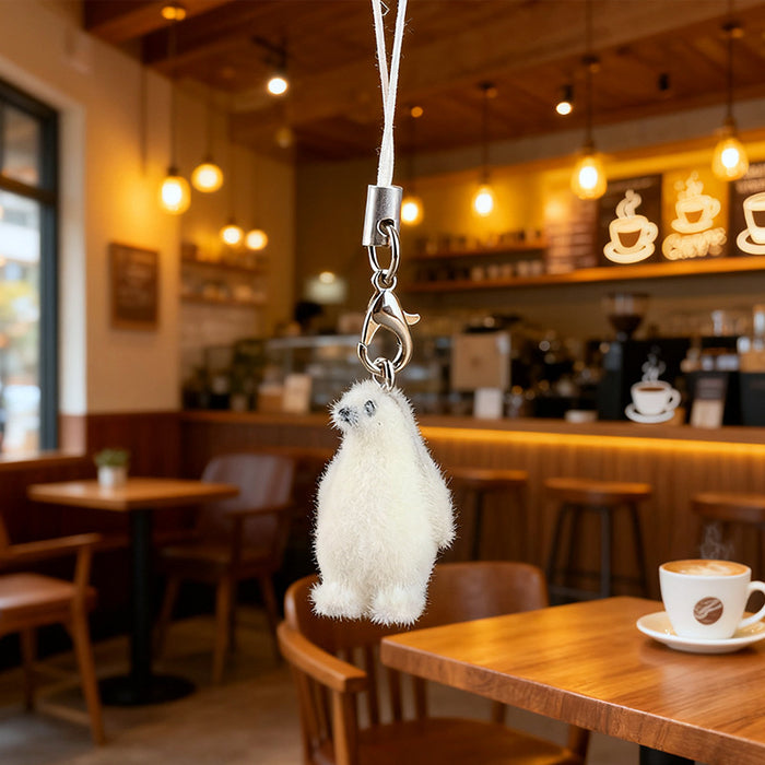 Wholesale  flocked underwater animal keychain pendant