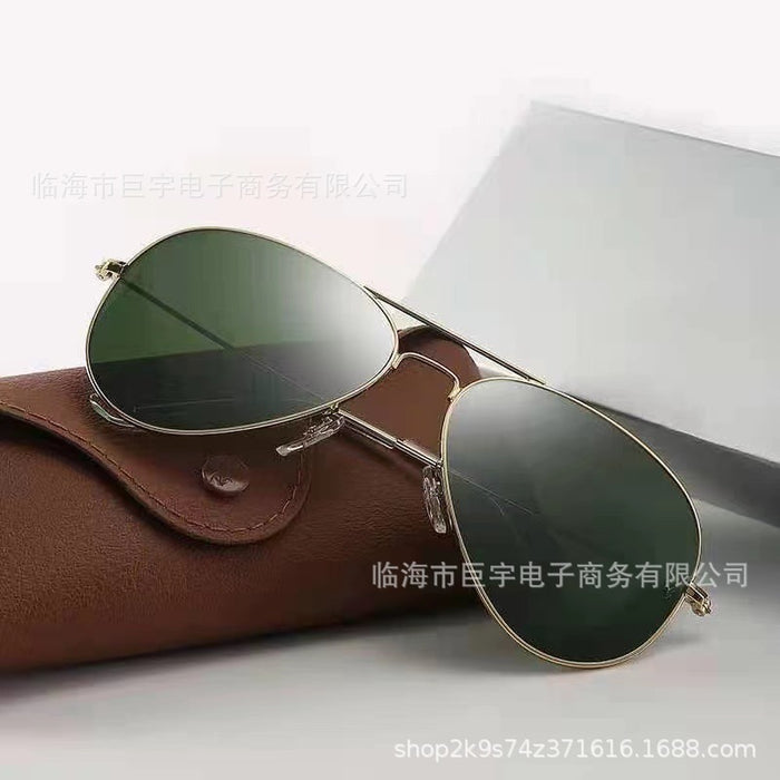 Wholesale Fashion Metal Sunglasses Fashion Glass Lens Sunglasses Same Style Sunglasses