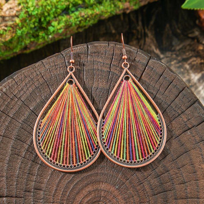 Wholesale Bohemian Tassel Earrings Vintage Style Fashion Accessory Gift MOQ≥2
