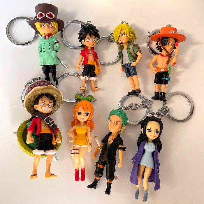 Wholesale 8PCS Anime Creative Cartoon Keychains JDC-KC-Manyi005