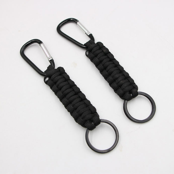 Wholesale hand woven mountaineering nylon parachute cord key chain JDC-KC-Zuge051