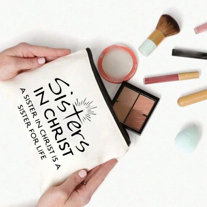 Wholesale Teacher' s printed canvas Makeup Bags