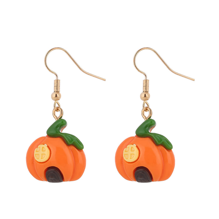Wholesale  series witch,  pumpkin ghost bat and skull earrings