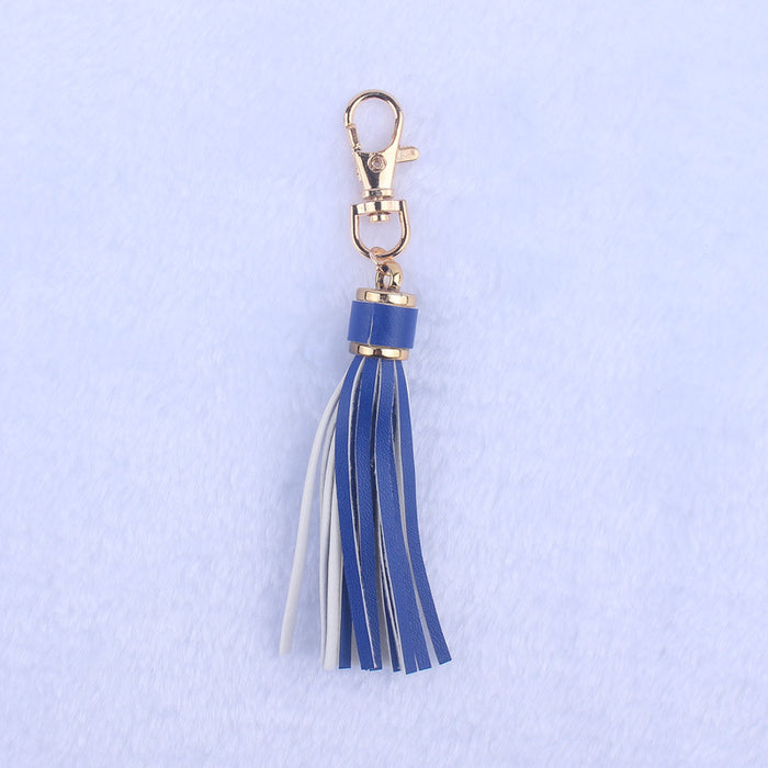 Wholesale Leather tassel pendant accessories tassel  gold buckle keychain tassel bracelet bracelet accessories