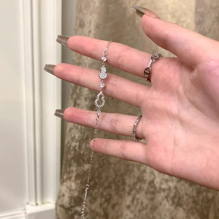 Wholesale Double Gourd Bracelet Women's Simple Niche Diamond Ins Style Bracelet