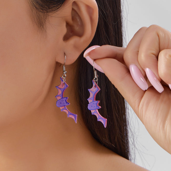 Wholesale Gothic  earrings funny horror atmosphere ghost pumpkin plate ear hook jewelry