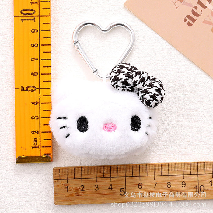 Wholesale Cute plush keychain bag charm made of PP cotton