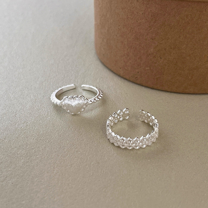 Wholesale Butterfly pearl ring, pure silver, niche, light luxury, high-end, versatile ring, open index finger ring