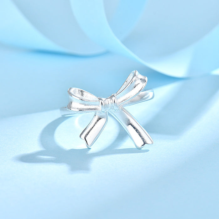 Wholesale Bow ring, personalized and versatile ring accessory with an open mouth