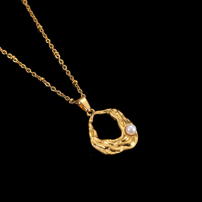 Wholesale Stainless Steel Gold Accessories Bow Necklace