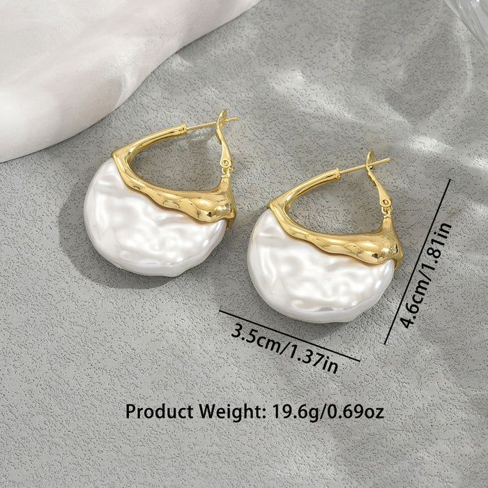 Wholesale Jewelry Niche Inlaid Pearl Earrings All-match Elegant Earrings for Women
