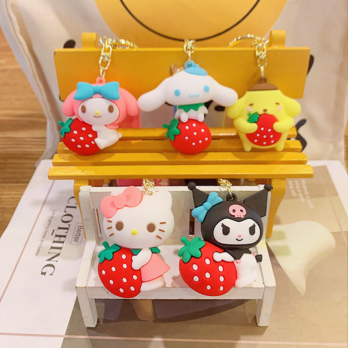 Wholesale Cartoon Silicone Doll Keychain JDC-KC-MingT121