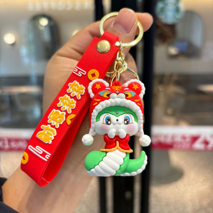 Wholesale  Cute Snake  Lucky  Doll Keychain Pendant