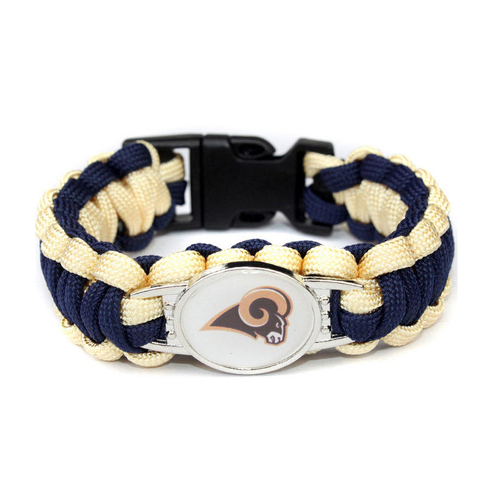 Wholesale Football  Alloy Buckle Woven Bracelet