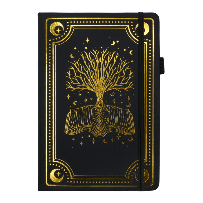 Wholesale Vintage A5 Imitation Leather Notebook with Gold Stamped Moon Cover