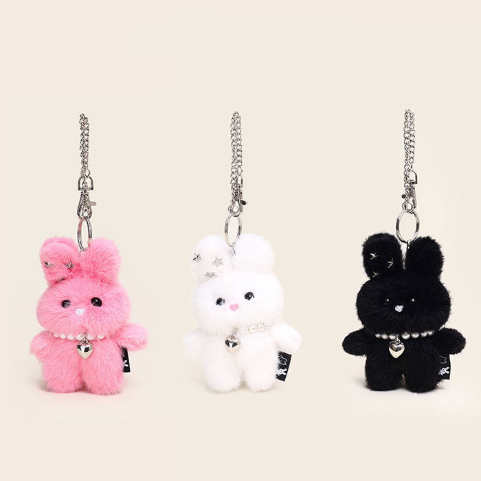 Wholesale Sweet Cool Star Rabbit Plush Keychain