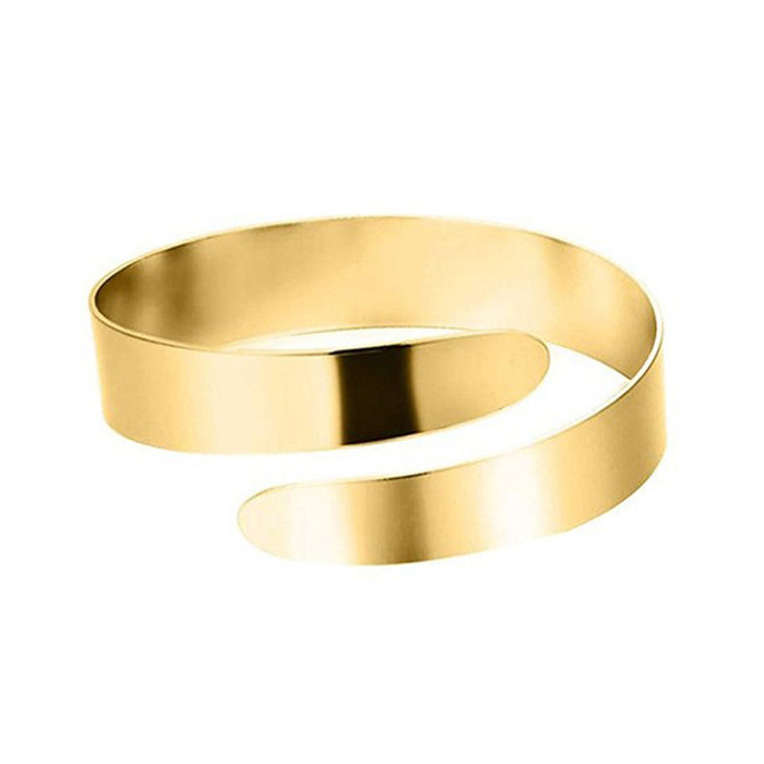 Wholesale Geometric metal arm ring six piece set, personalized exaggerated leaf bracelet set