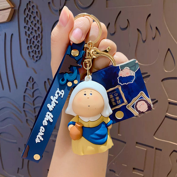 Wholesale PVC Cartoon Doll Keychain JDC-KC-TuRui002