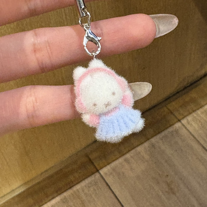 Wholesale Flocked Cat Phone Charm &  Keychain