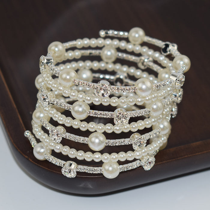 Wholesale Diamond Pearl Bracelet