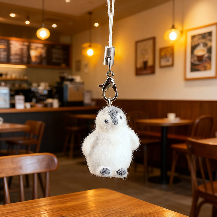 Wholesale  flocked underwater animal keychain pendant