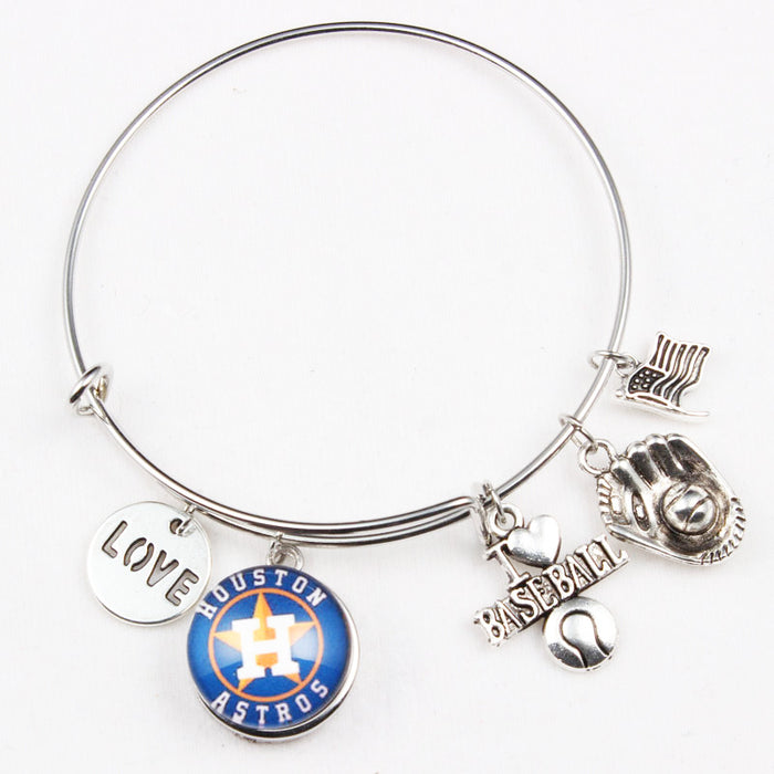 Wholesale Team bracelet alloy baseball glove small pendant bracelet