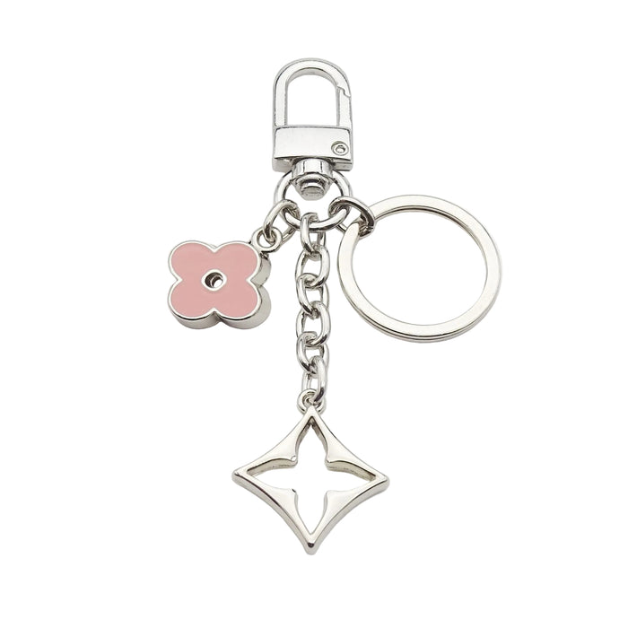 Wholesale Four-leaf clover bag charm metal keychain