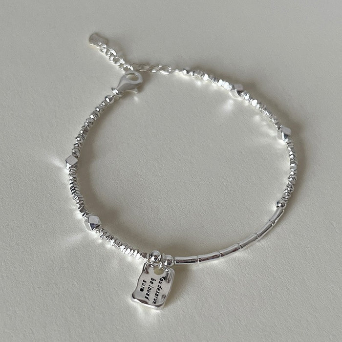 Wholesale Pure silver bracelet, bead, niche temperament, versatile accessory