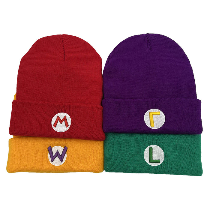 Wholesale Cartoon Anime Embroidery Wool Knitted Hat JDC-FH-AXing026