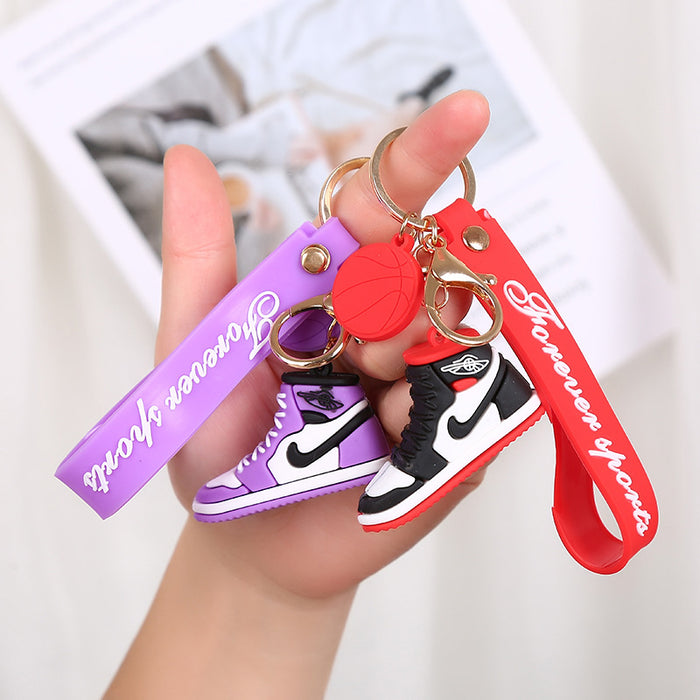 Wholesale Cute Cartoon Soft Rubber Doll Keychain JDC-KC-BoYue002