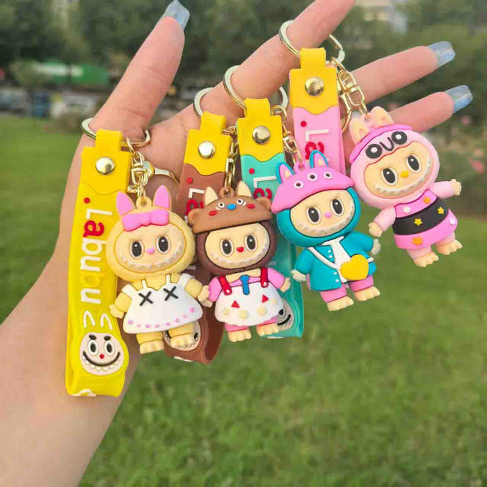 Wholesale Cartoon cute dress-up keychain funny doll bag pendant small gift