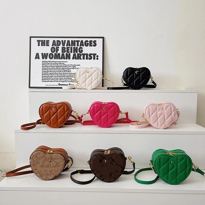 Wholesale love bag shoulder bag rhombus embroidered red envelope bag women's