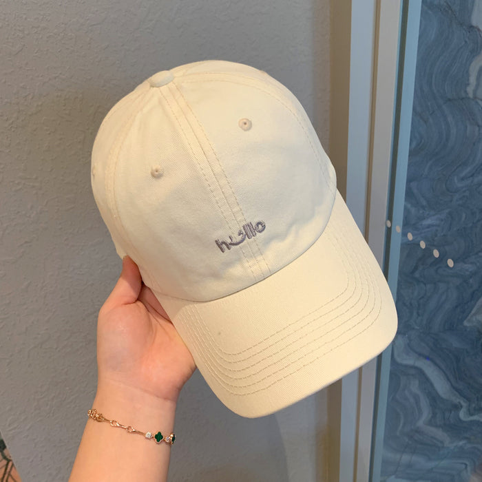 Wholesale Embroidered cute baseball cap, travel duckbill cap