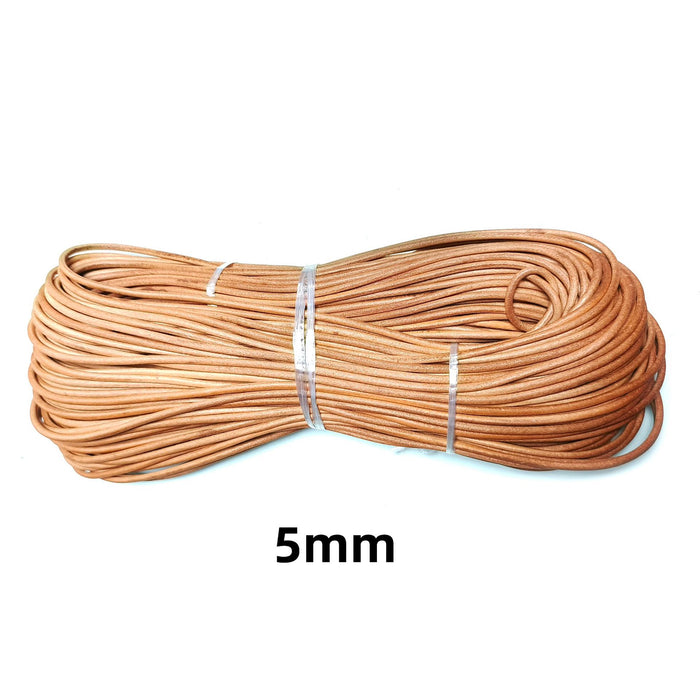 Wholesale 100pcs Round  Cowhide Rope Accessories Mobile Phone Case Leather Rope Braided Rope
