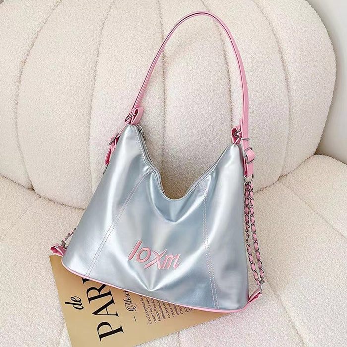 Wholesale Backpack niche design contrasting color commuting tote bag crossbody bag