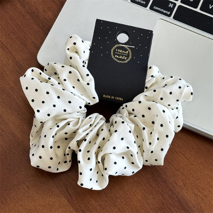 Wholesale wave point large intestine hair ring elegant rope head jewelry in stock