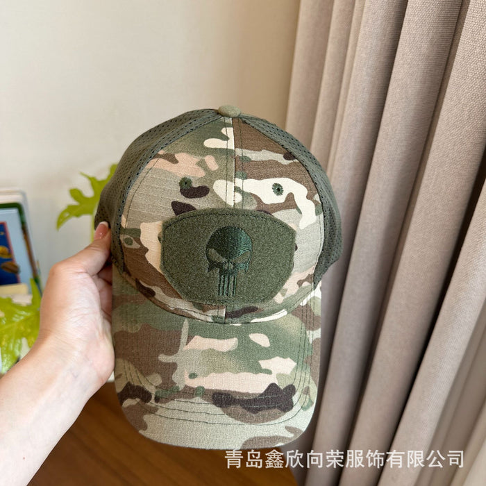 Wholesale Camouflage military fan tactical baseball cap, outdoor hiking and sunshade tactical net cap, hiking and camping sunshade cap