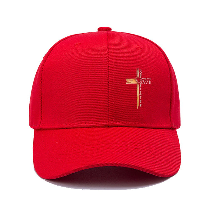 Wholesale Cross print fashionable outdoor casual baseball cap