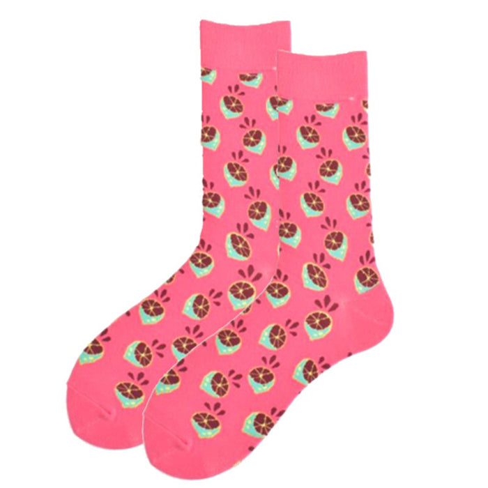 Wholesale Happy Socks Fruit Series Men and Women Socks Mid-tube Socks JDC-SK-CG016