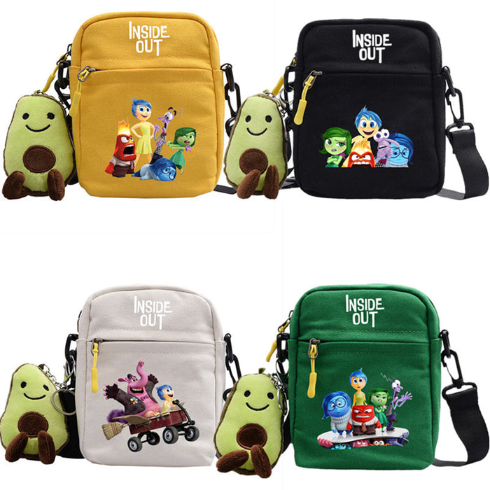 Wholesale Cartoon Printed Pattern Canvas Messenger Shoulder Bag JDC-SD-WuDuomei003