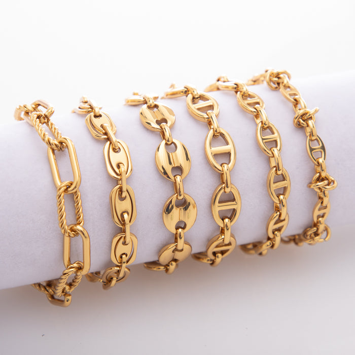 Wholesale Thick Chain Bracelet Unisex Hip Hop Punk Style Fashion Jewelry