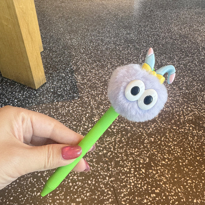 Wholesale Funny and cute pom-pom ballpoint pen
