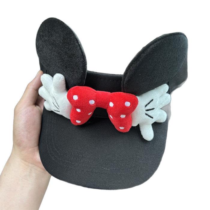 Wholesale Cute cartoon sunshade hat without top, breathable sunshade hat