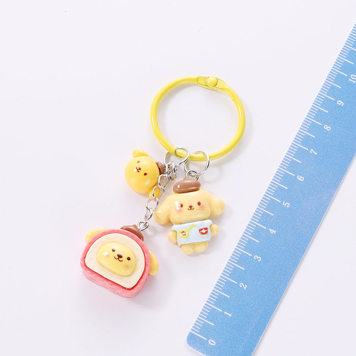 Wholesale Card Ring Cute Pendant Keychain (S) JDC-KC-HuiM002