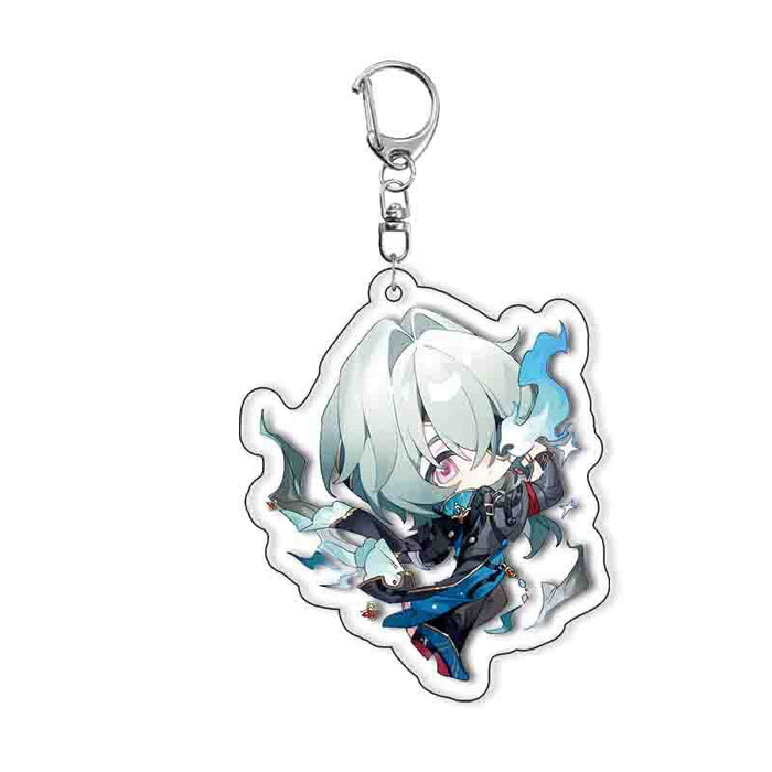 Wholesale Layered Acrylic Keychain Game Merchandise Bag Charm